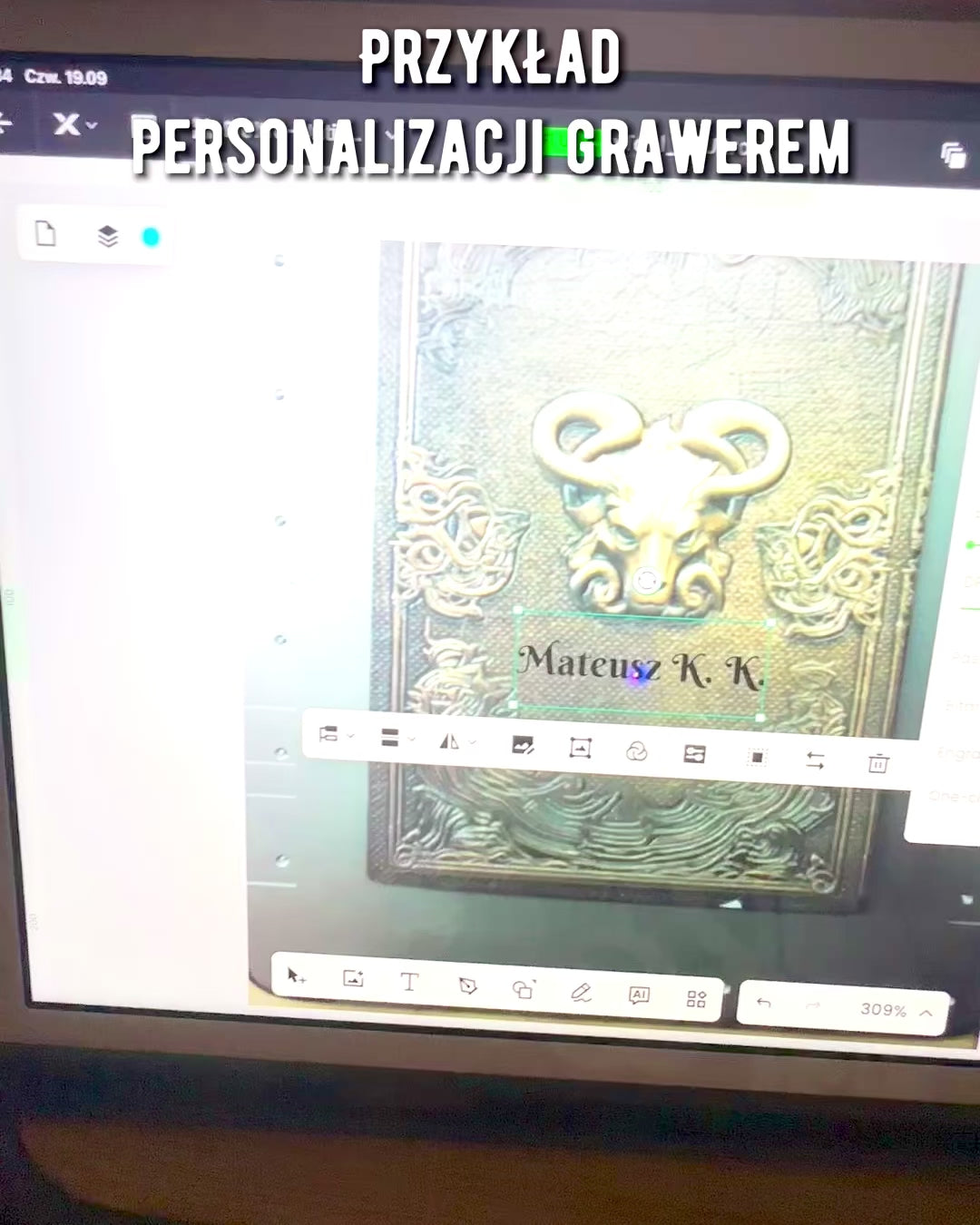 Magic Notes, taccuino "Boski Byk" - Cartoleria Elegante e Unica, personalizzazione con incisione