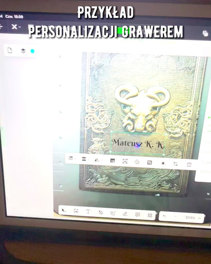 Magic Notes, taccuino "Boski Byk" - Cartoleria Elegante e Unica, personalizzazione con incisione