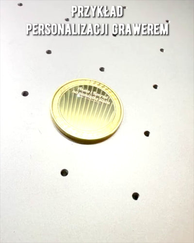 Moneta Sfida Vuota con Possibilità di Personalizzazione con Incisione – Da Collezione, 40mm, quattro modelli