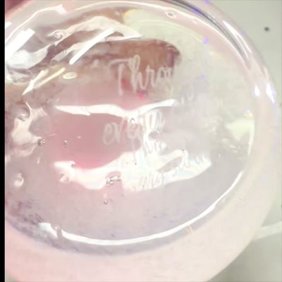 Barometro tempesta Fitzroya - goccia Storm Glass con possibilità di personalizzazione tramite incisione - elegante regalo a forma di goccia, altezza 11 cm, contenitore in vetro con cristalli unici che reagiscono ai cambiamenti del tempo