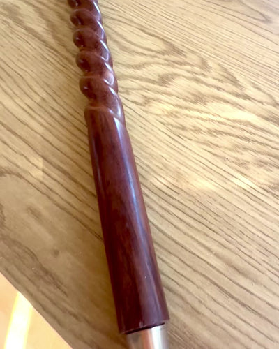 Bastone da passeggio - WIKING con testa a forma di martello da guerra, possibilità di personalizzazione con incisione per regalo