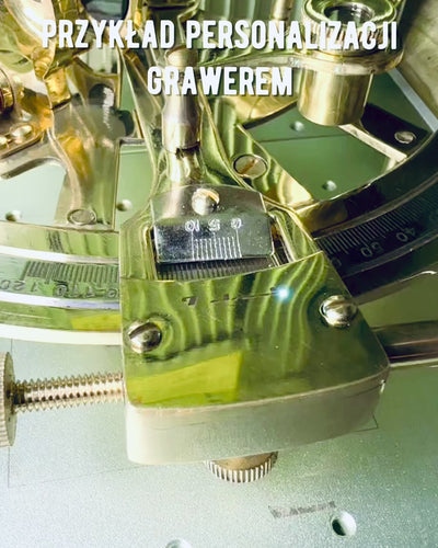 Sestante Artistico color oro - possibilità di personalizzazione con incisione