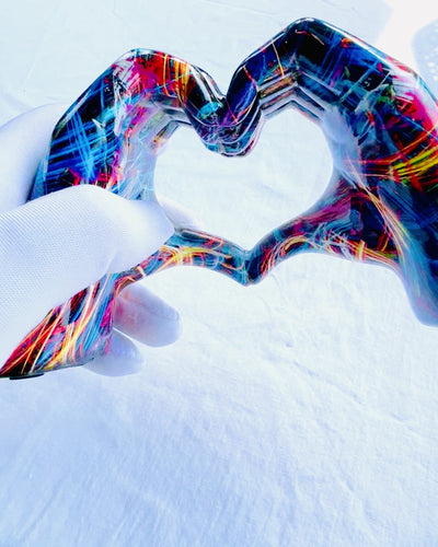 Kalejdoskop Serce – Decorazione Artigianale in Resina con Possibilità di Incisione