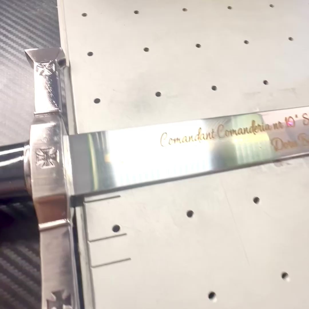 Spada da cavaliere in acciaio 84 cm con fodero - Replica SW-114 con possibilità di personalizzazione mediante incisione