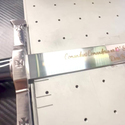 Spada da cavaliere in acciaio 84 cm con fodero - Replica SW-114 con possibilità di personalizzazione mediante incisione