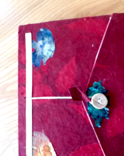 Taccuino artistico per gomito Ruby Bloom – Fiori audaci (45 fogli, 21 x 15 cm)