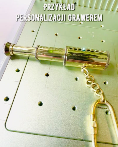 Telescopio Tascabile "Złota Przygoda" - portachiavi con possibilità di personalizzazione