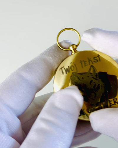 Bussola in Ottone Impermeabile con Effetto Luminoso - Essenziale per Escursioni e Campeggio, personalizzazione con incisione