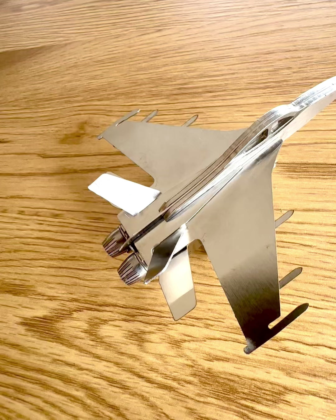 Modello in Metallo del Caccia "SkyRaptor" – acciaio inossidabile, incisione personalizzata per regalo
