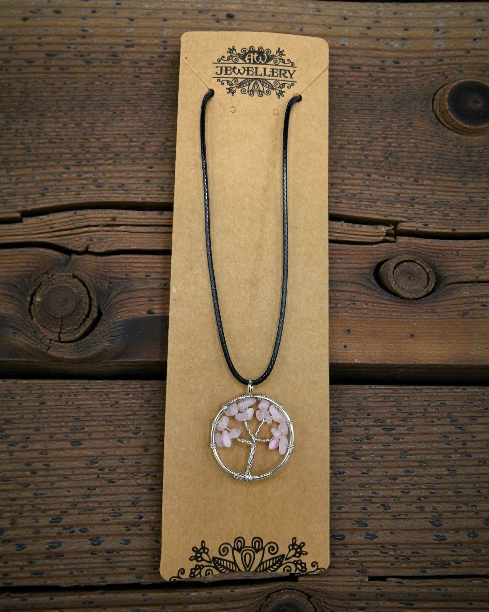 Collana Albero della Vita Amore e Delicatezza – Quarzo Rosa