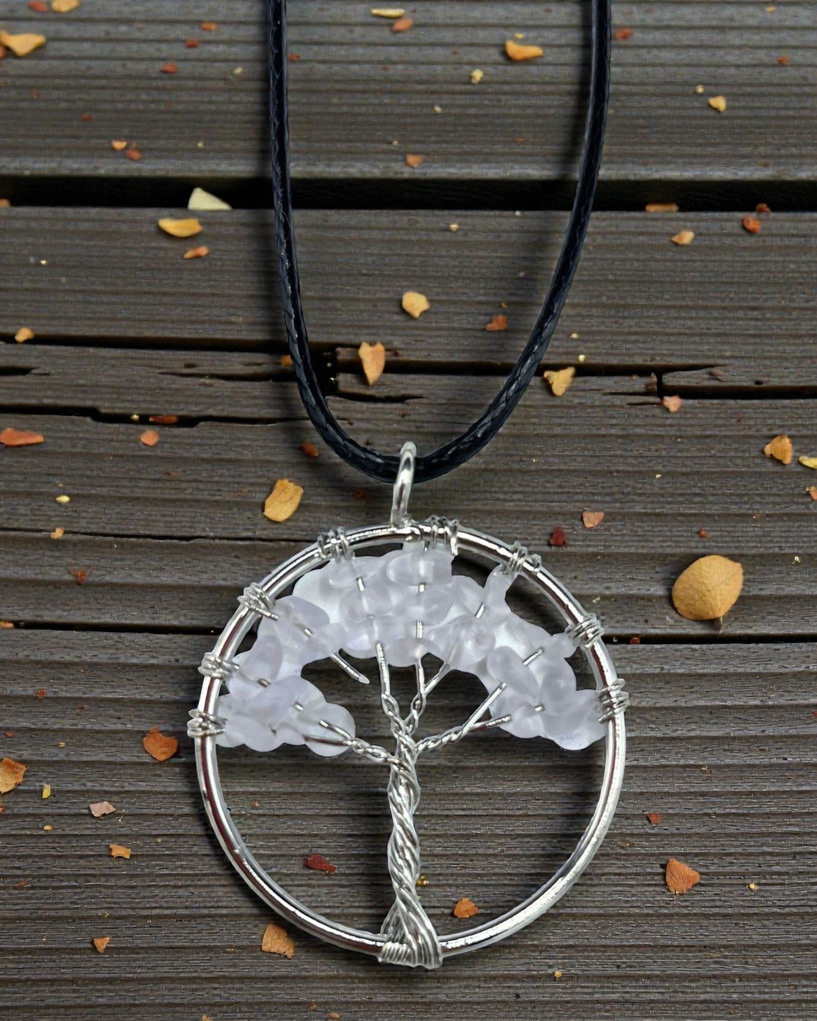 Collana Albero della Vita Energia Pura – Quarzo Ialino