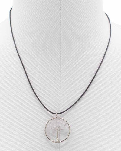 Collana Albero della Vita Energia Pura – Quarzo Ialino