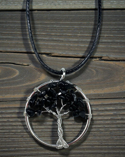 Collana Albero della Vita Forza e Protezione – Agata Nera