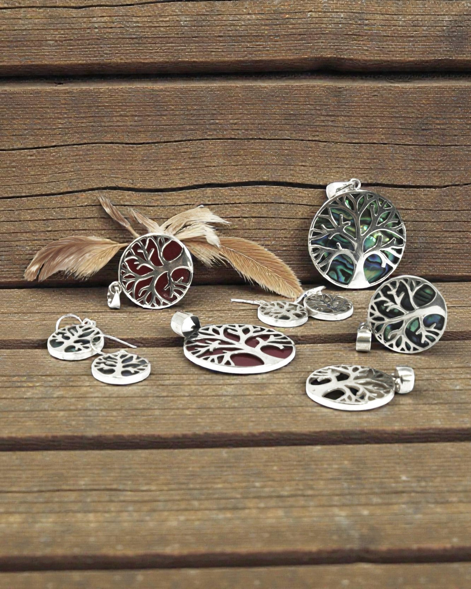 Ciondolo in argento Albero della Vita 30 mm – Coral Spirit