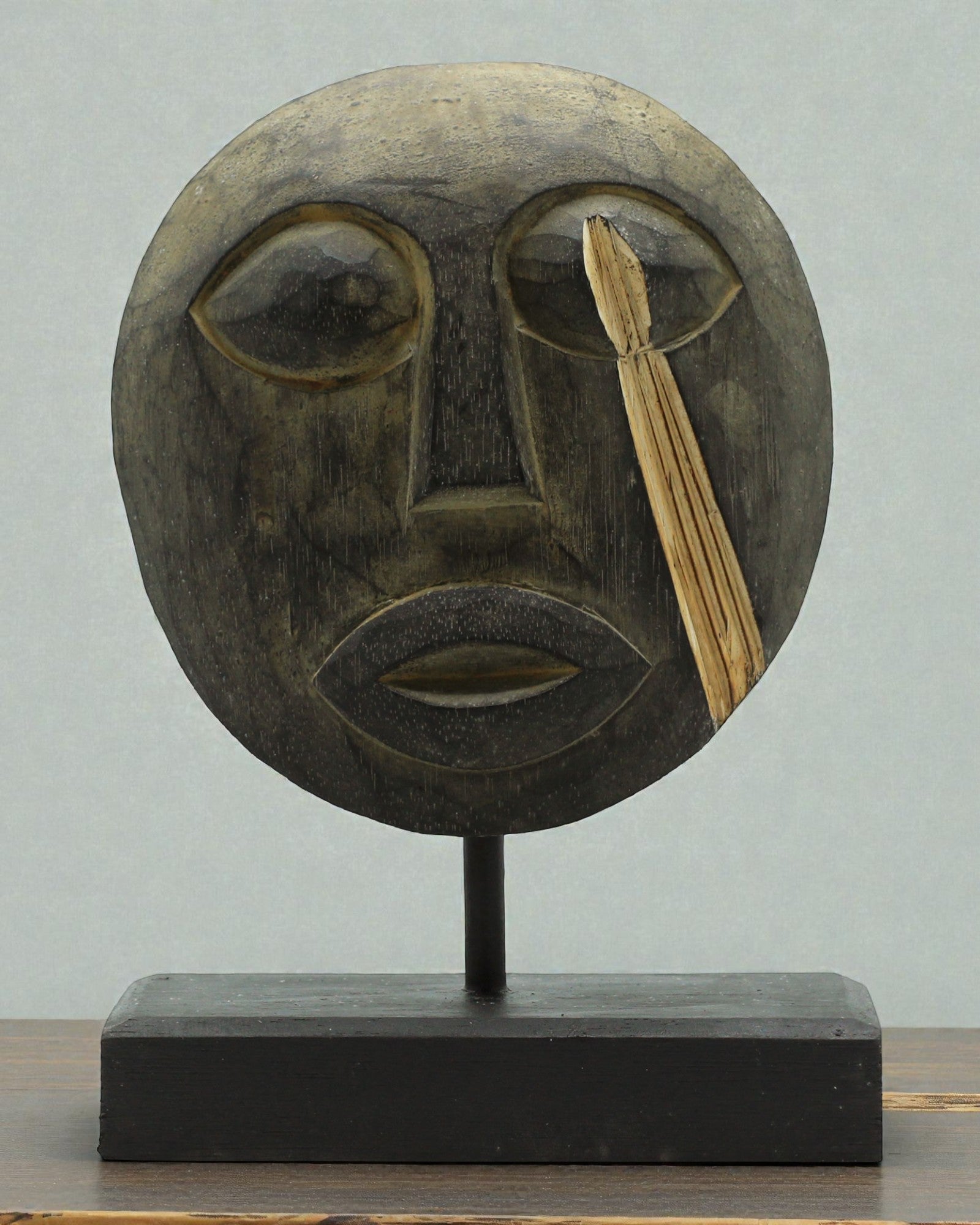 Maschera Timorese Guardiano degli Antenati 27x20 cm – Antica